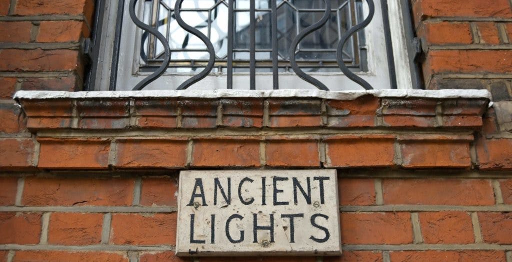 Rights of light ancient lights sign